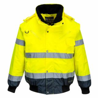 C465HIVIS kontraszt téli közúti Bomber dzseki 3/1-ben